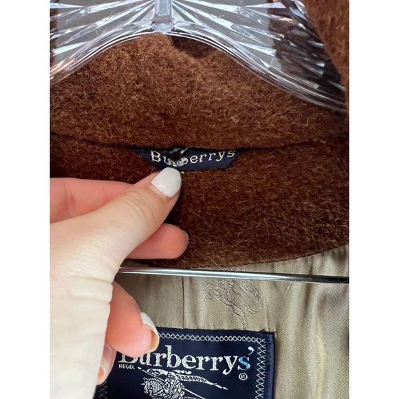 Authentic Vintage Burberrys of London Alpaca Wool Swing Coat Woman's Size 12 - Picture 12 of 16